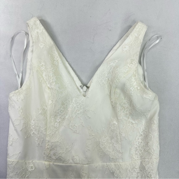 Lulus Bodycon Floral Maxi Dress Sleeveless V-Neck Wedding Formal Mermaid Gown - Picture 8 of 14